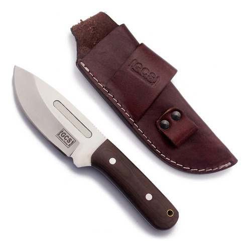 Gcs Cuchillo De Caza Táctico De Acero Con Mango De Micarta D