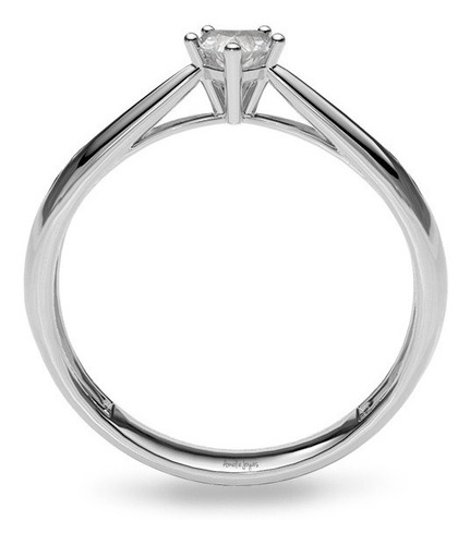 Anillo De Compromiso Pulien Amelie Joyas Diamante Natural