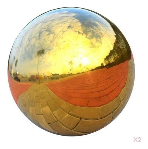 2 Uds.esfera Brillante De Alto Brillo 304 Bola Hueca De