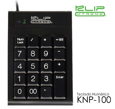 Imagen 4 de 6 de Teclado Numerico Klip Xtreme Knp-100 Usb Para Laptop 19 Tecl