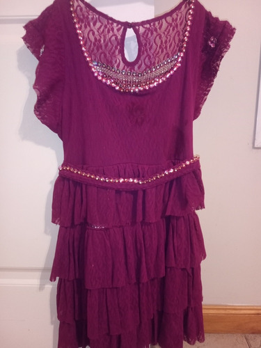 Hermoso Vestido De Fiesta Para Niña Color Magenta 47 Street