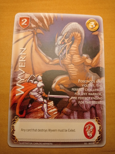 Wyvern. Sacred Sword Carta Mitos Y Leyendas Salo 