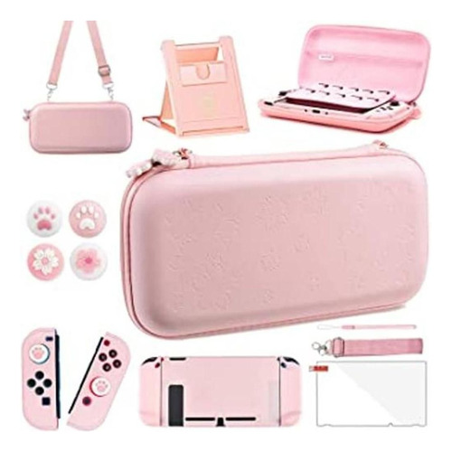 Oldzhu Pink Travel Carrying Case Accessories Kit