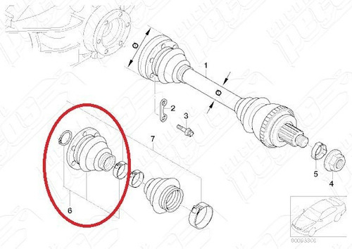 Coifa Diferencial Traseiro Bmw 318i 8v 1990-1995 Original