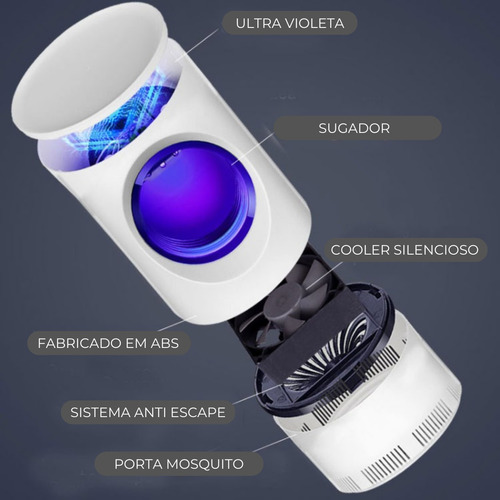 Imagem 4 de 6 de Armadilha Mosquito Elétrico Sem Odor Para Quarto De Criança