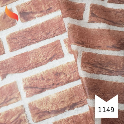 Tnt Estampado Tijolinho Tijolo Bloco Arte 1,4m X 2 Metros