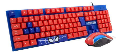 Kit Gaming Marvel Spider-man Teclado, Mouse Y Audífono