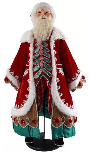 Santa Claus 81cm Hecha A Mano Navidad Katherine Collection