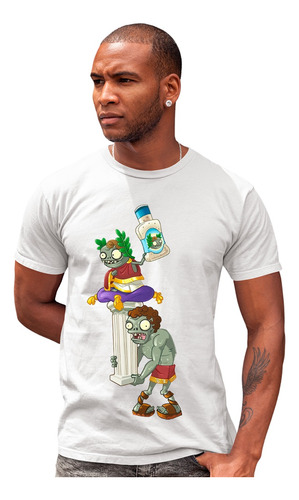 Blanca Playera Ojo Plantas Vs Zombies Cesar Romano