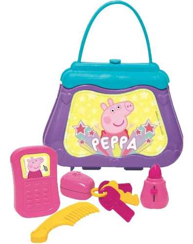 Peppa Pig Minha Bolsinha Com Acessórios E Celular - Elka