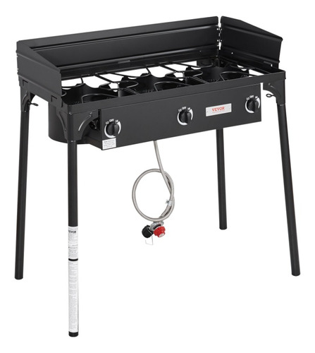 Estufa De Camping 3 Quemadores A Gas Exteriores Bbq Patio