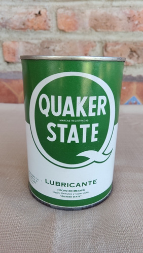 Lata Antigua Aceite Lubricante Quaker State Sae 30 Colección