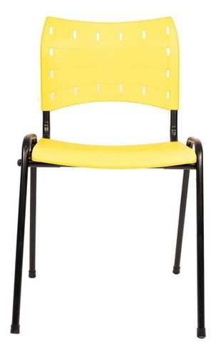 Cadeira de escritório Popmov Iso  amarela e preta
