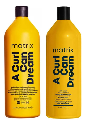 Set Shampoo + Mascara A Curl Can Dream Matrix 1000ml