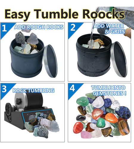 Kit De 4 Libras Para Tumbler De Rocas, 3 Pasos Y Relleno Cer