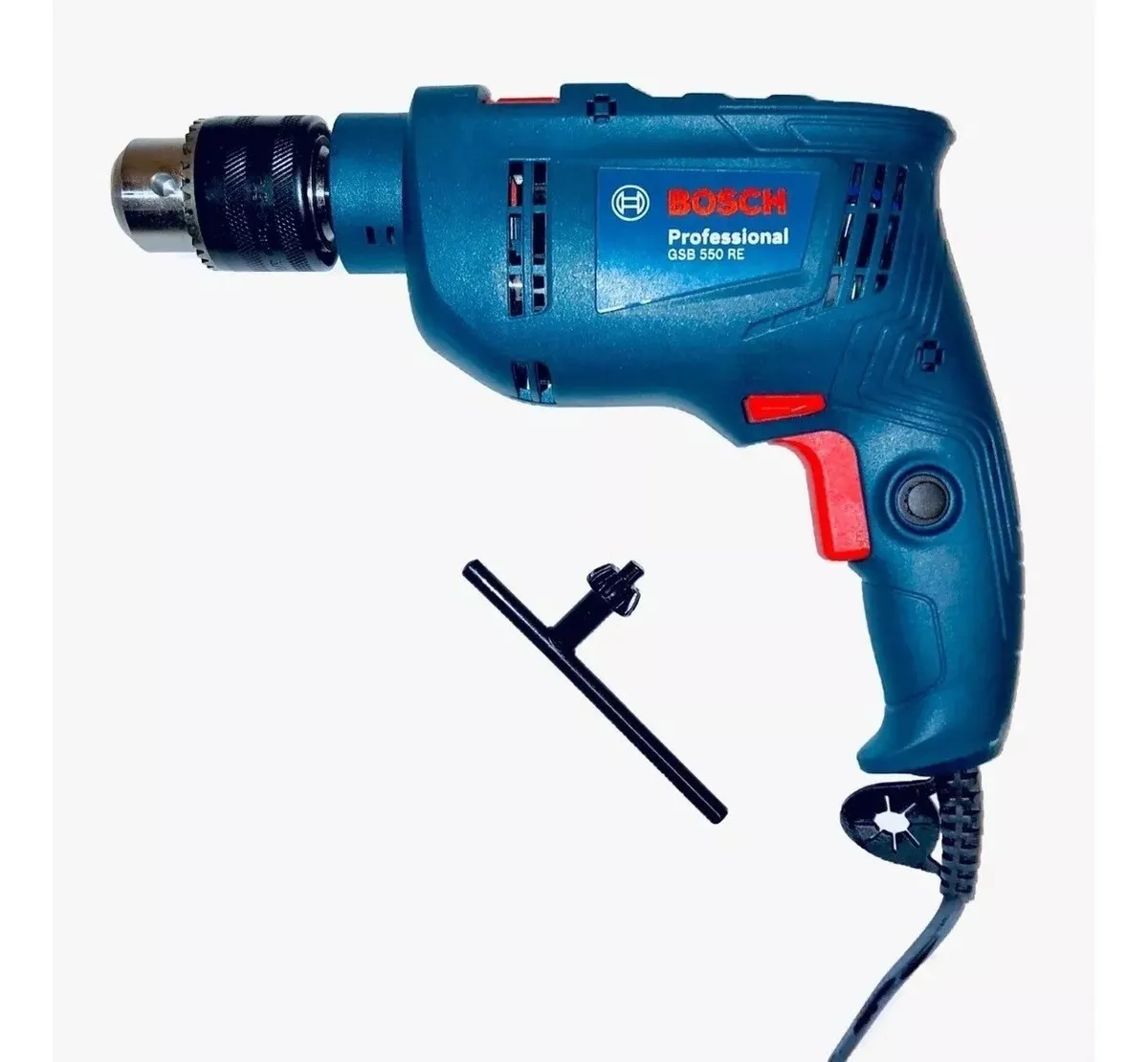 Taladro Percutor atornillador Bosch Professional GSB 550 RE Caja de cartón - Azul - 220V