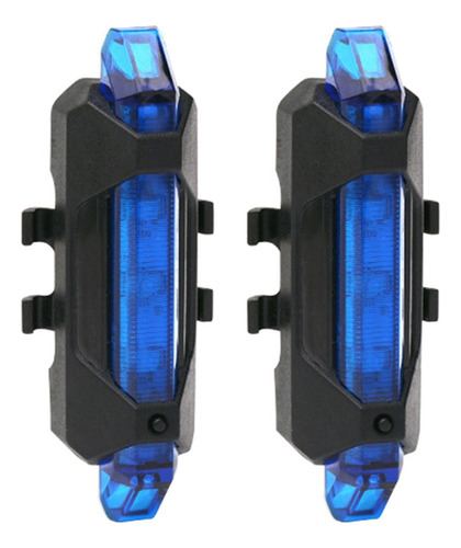 2x Luz Trasera De Faro Recargable Usb Luz De Seguridad