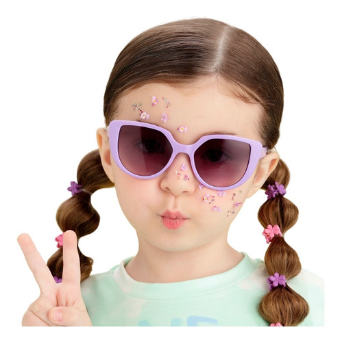 Imagem 1 de 3 de Óculos De Sol Infantil Mon Sucré Sophie Lilás 21004 Proteção