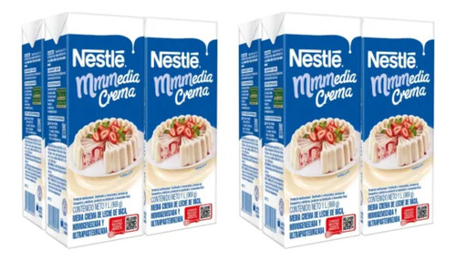 Media Crema Nestlé 8 Pzas De 1 L