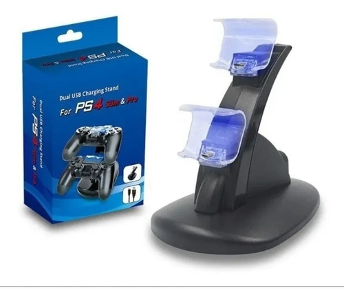 Base Carga Control Ps 4 Stand De Carga Dual Genérico 