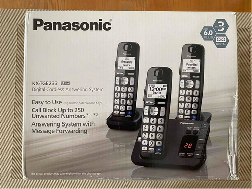 Teléfono Inal- Panasonic Kx-tge233 Contestador + 3 Headsets