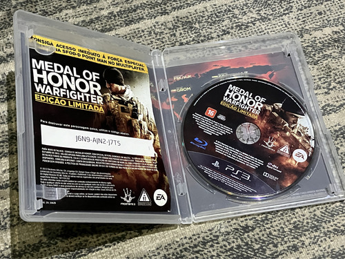 Jogo Ps3 Medal Of Honor Warfighter Físico (Usado)