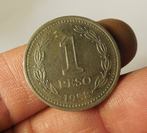 Moneda 1 Peso, Argentina 1958.