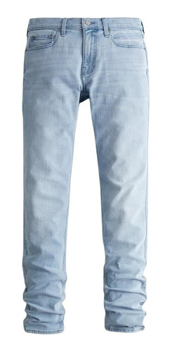 Pantalón Jeans Ajustados Stacked Hollister Original 