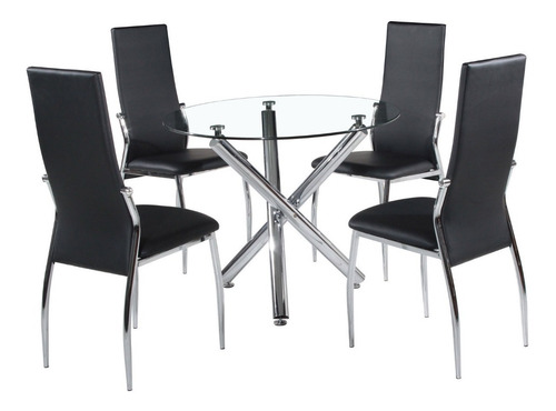 Silla Viena Cuero Sintetico Pack 4 Unid