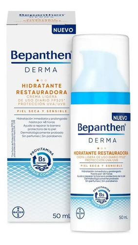 Crema Hidratante Facial Diario Bepanthen Restauradora, 50ml