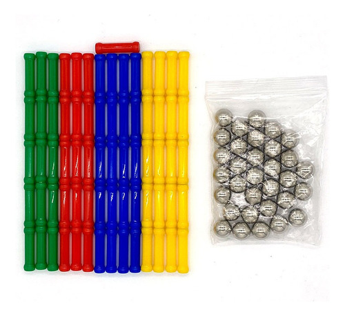 Palos Magnéticos Bolas Para Metal Juego De Bloques Cons