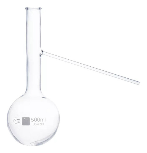 Balon De Destilacion 500ml Vidrio Borosilicato 3,3