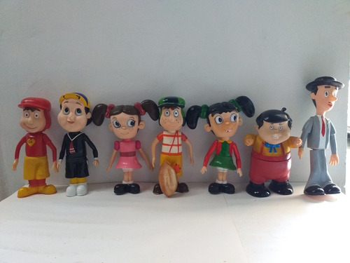 7 Muñecos Del Chavo Del Ocho (Usado)
