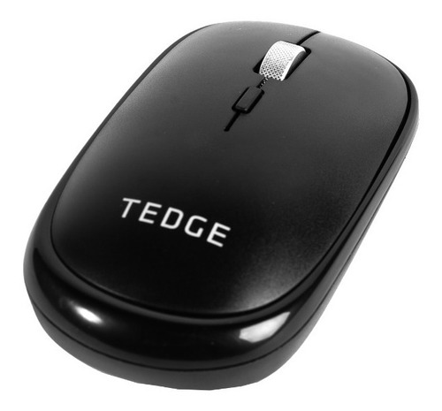 Mouse Inalámbrico Recargable Negro Tedge