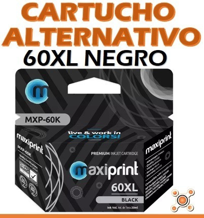 Cartucho Alternativo 60xl Negro Alto Rendimiento Nuevo