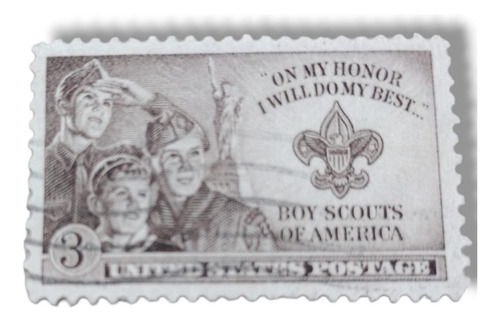 Estampilla Eeuu Postage Boy Scouts Of America