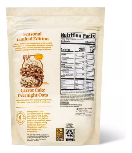 Carrot Cake Granola Pastel De Zanahoria Good & Gather 283g