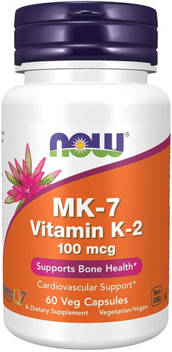 Mk7 Vitamina K2  Menaquinona  Capsulas Vegetales 