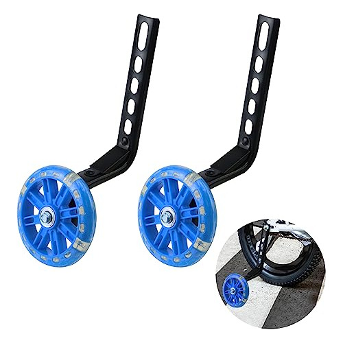1 Pair Flash Bicycle Training Wheels Bicycle Stabilizer...