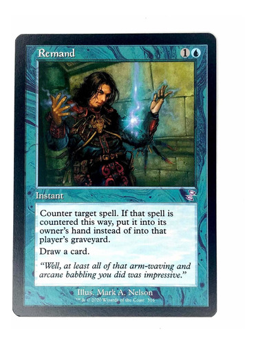 Remand - Carta Original De Magic The Gathering