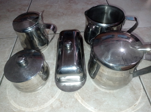 Juego De Café O Te Acero Inoxidable (Usado)