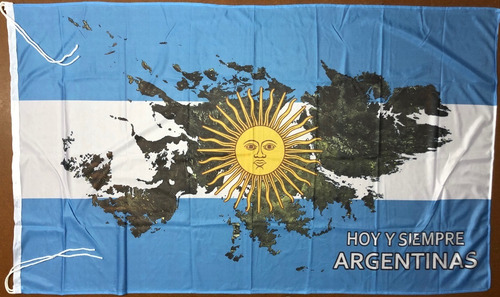 Bandera Malvinas Hoy Y Siempre Argentinas 90x150cm - Reforza