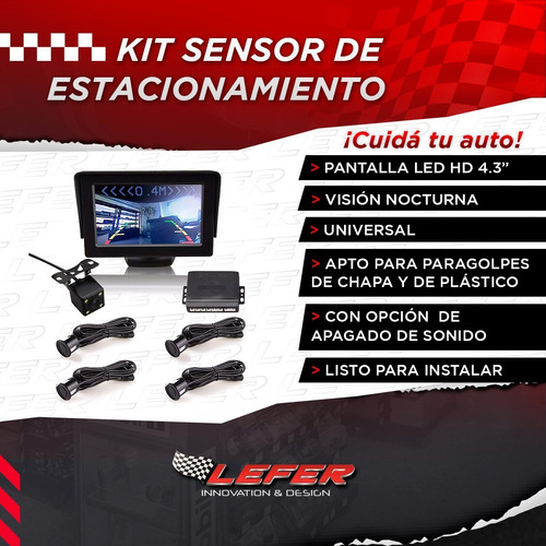 Imagen 3 de 10 de Sensor De Estacionamiento * Con Pantalla Y Camara Trasera