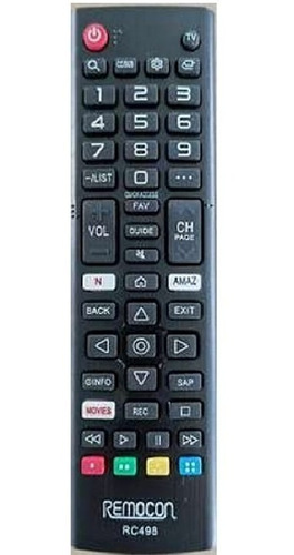 Control Remoto Tv Lcd Led Smart LG Amazon Rc498