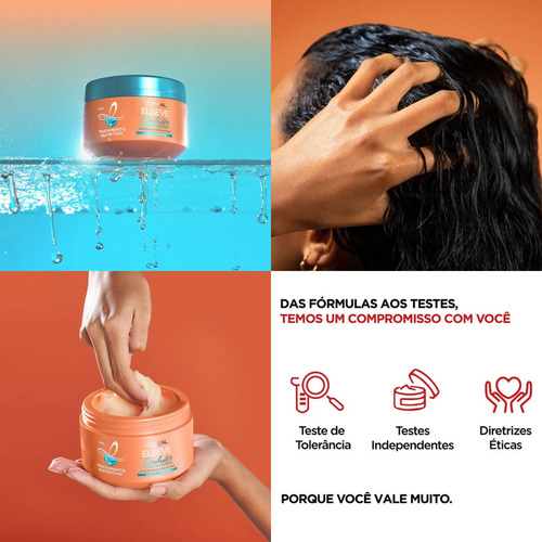 Cronograma Capilar Cabelos Cacheados Mascara Shampoo Elseve