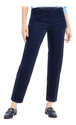 Pantalon Dama De Vestir Corte Recto Azul Marino Madyrose