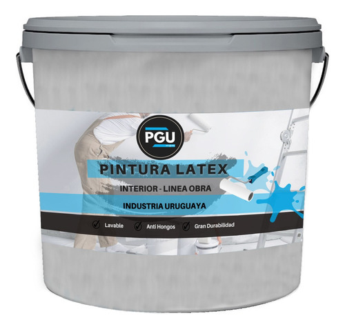 Pintura Latex Interior Línea Obra Exterior Blanco Pgu