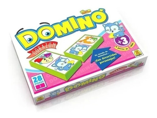 Juego De Mesa Domino Corazon Implas Casa Valente