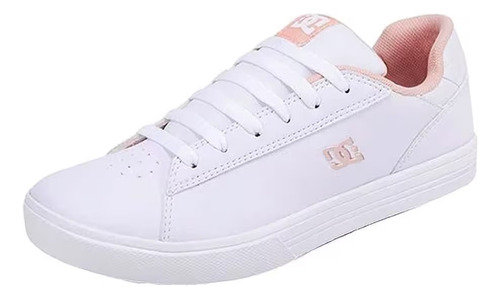 Tenis Dc Blancos Con Rosa Para Dama /niña, N. 2