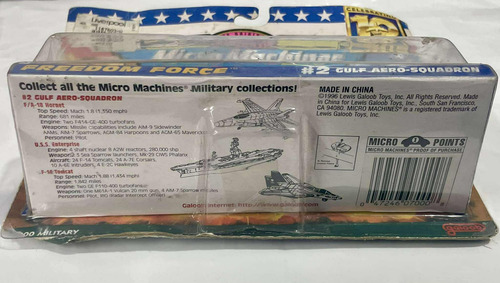 Micro Machines Militar #2 Gulf Aero-squadron 1996 Retromx Gris Oscuro (Usado)